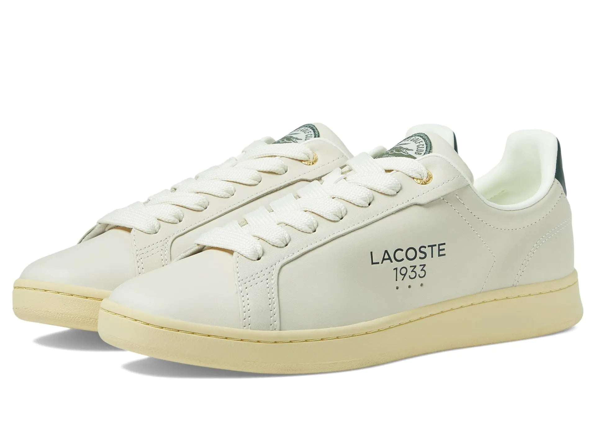 Lacoste Mens Carnaby Pro Off White/Green Size 12.5
