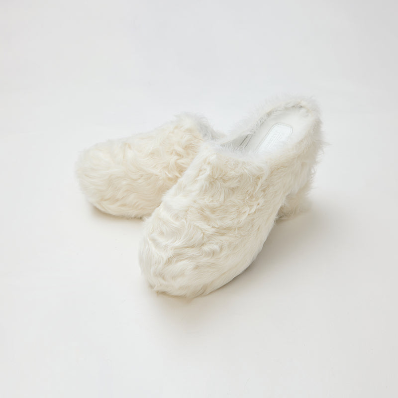 FF × JW Collaboration - Fur-Lined Slip-On Platform Sneakers