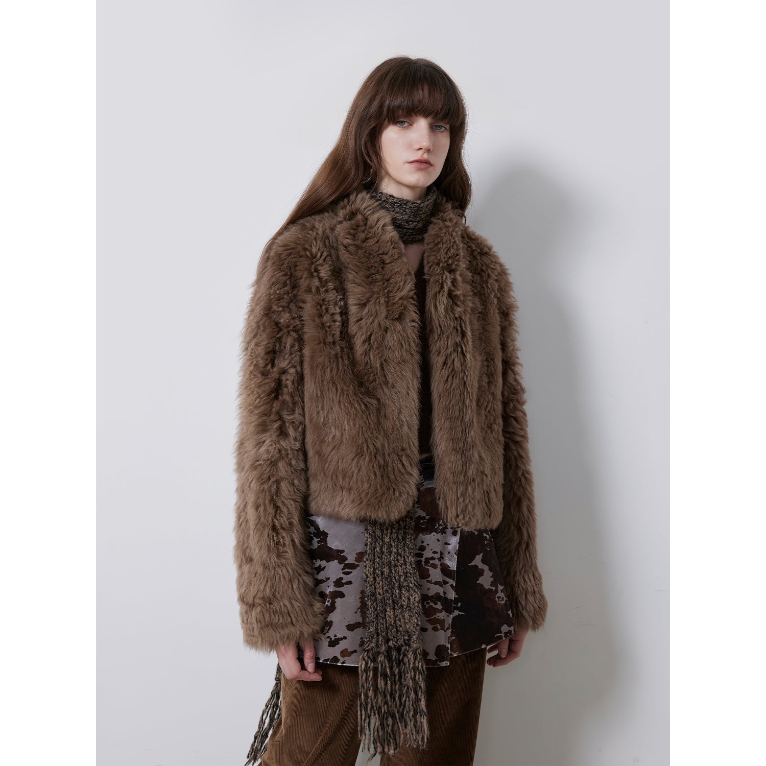 Sea of Love Accompaniment Casual Stand-Up Collar Tuscan Sheepskin