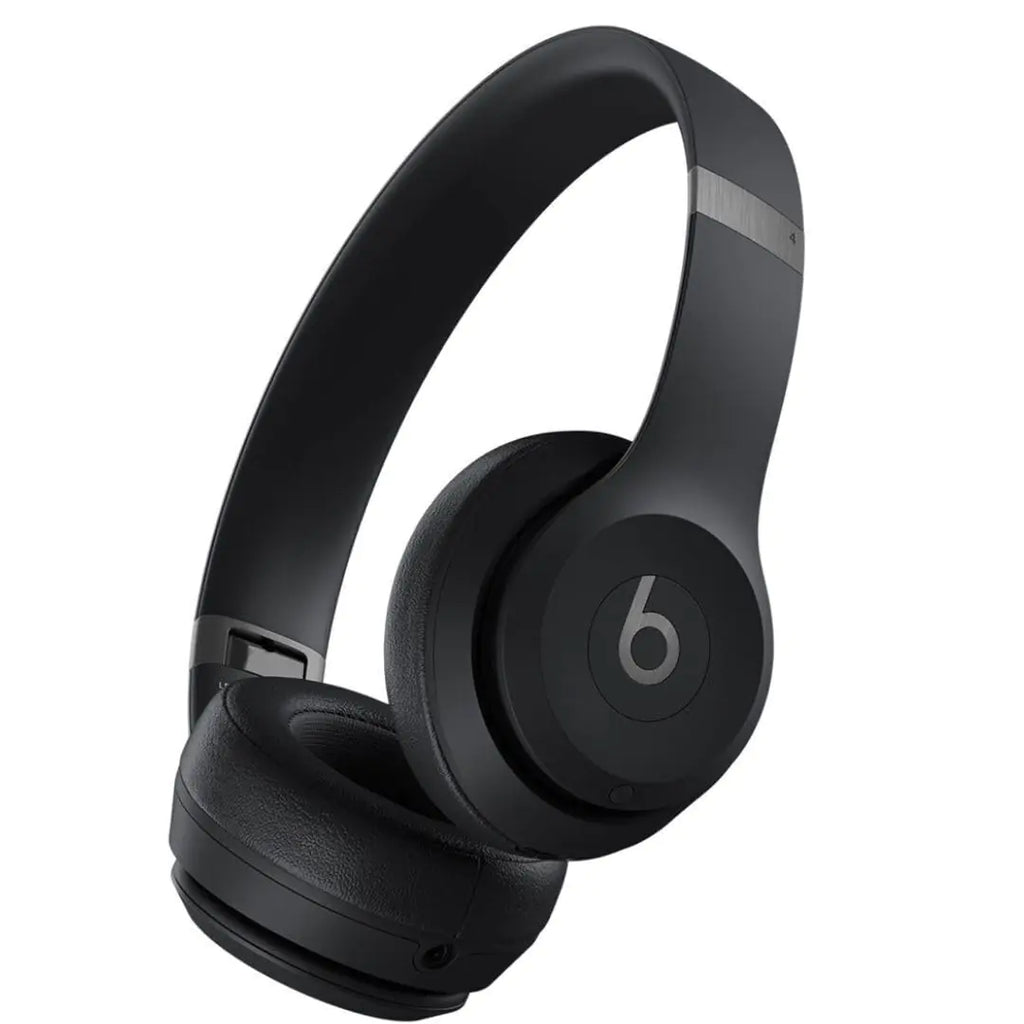 Beats Solo 4 - Wireless Bluetooth On-Ear Headphones Apple & Android Compatible Up to 50 Hours of Battery Life - Matte Black (Renewed)