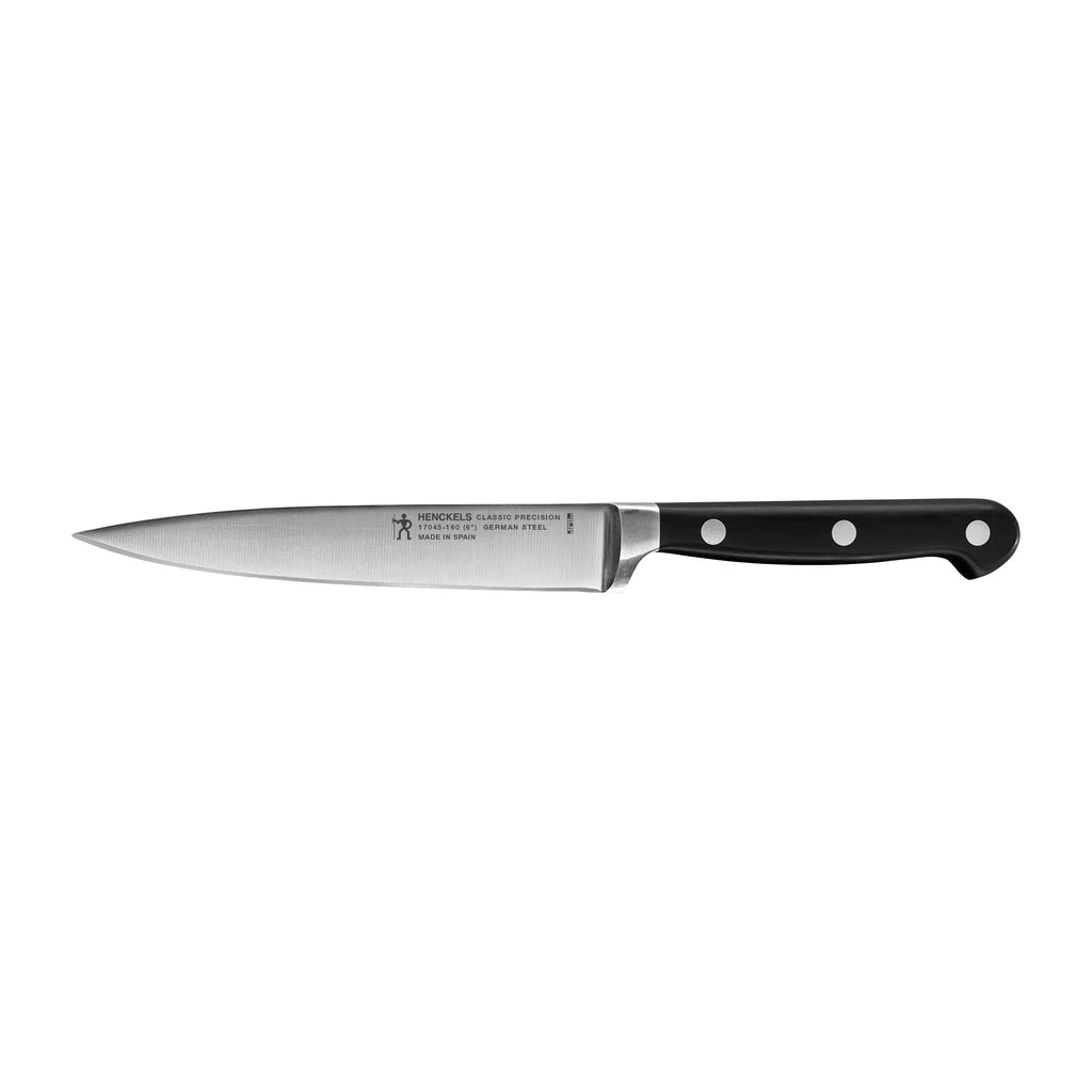 HENCKELS Classic Precision Razor-Sharp 6-inch Utility Knife Tomato Knife German Engineered Informed by 100+ Years of Mastery