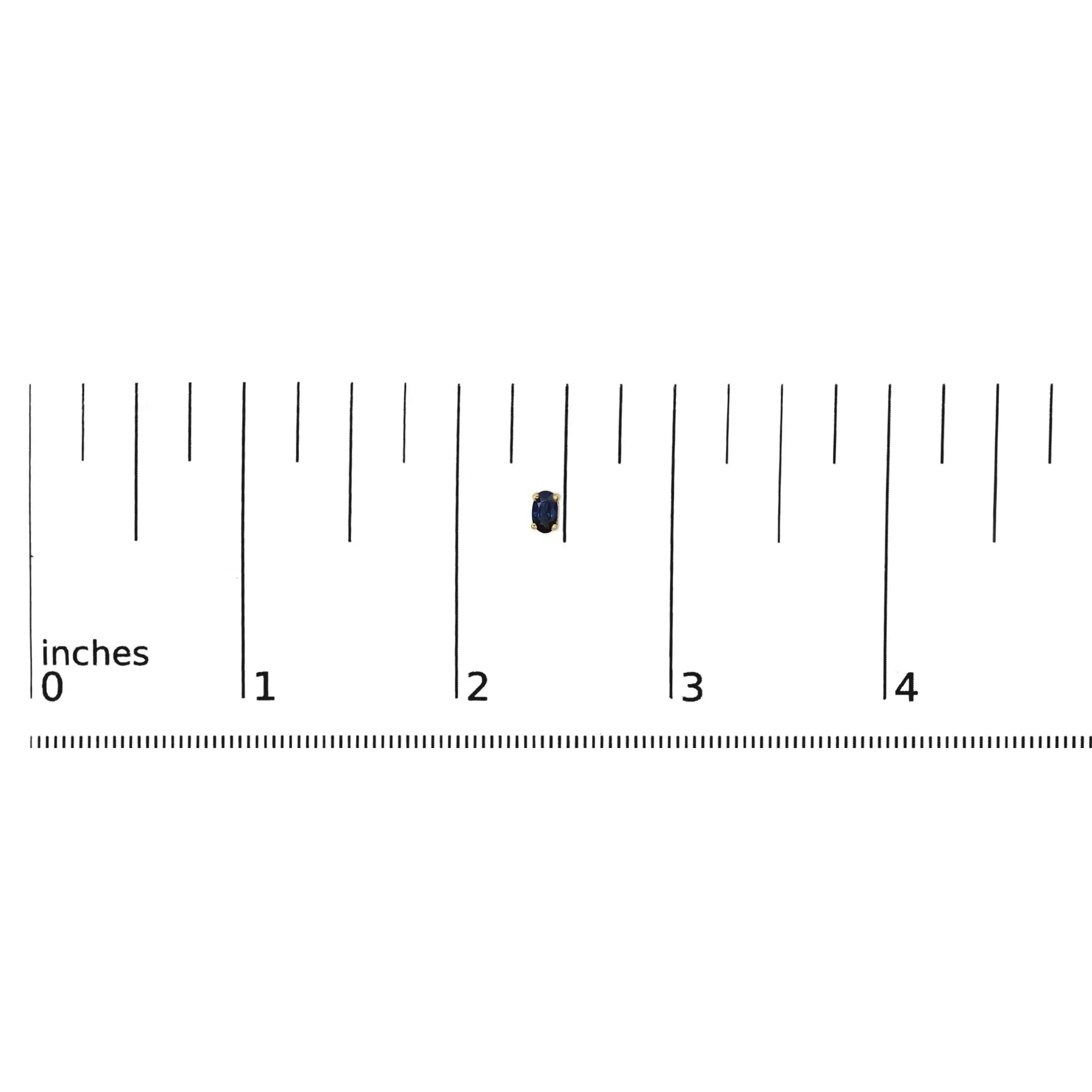 14K Gold Oval Cut Gemstone Birthstone 5x3 mm Stud Earrings