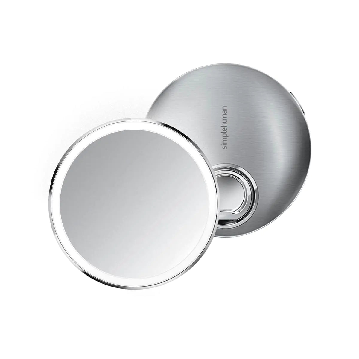simplehuman Sensor Mirror Compact 10X Magnification Brushed Stainless Steel
