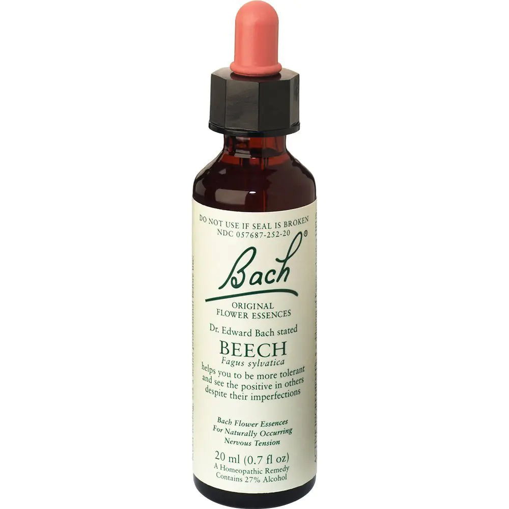 Bach Original Flower Remedies Beech for Tolerance Natural Homeopathic Flower Essence Holistic Wellness and Stress Relief Vegan 20mL Dropper