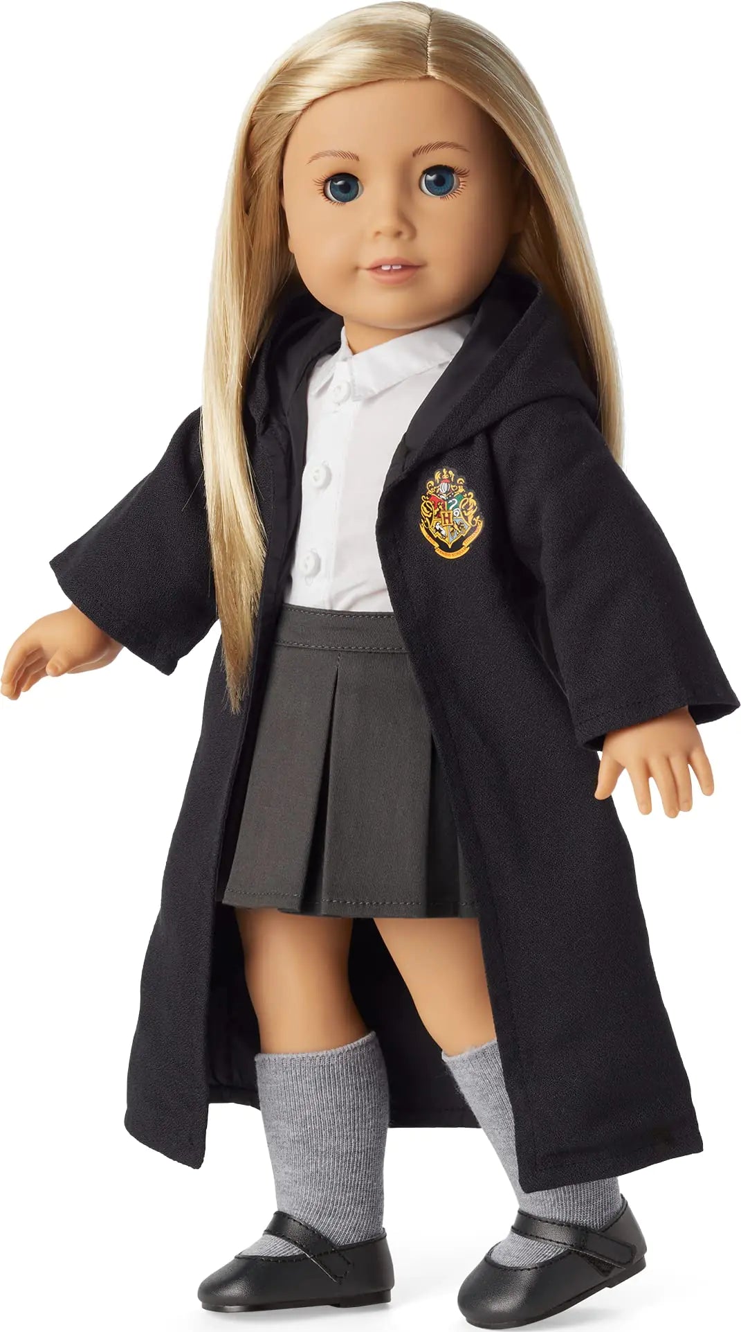 American Girl Harry Potter 18-inch Doll Hogwarts Uniform with Skirt Outfit and Robe Featuring School Crest For Ages 6+