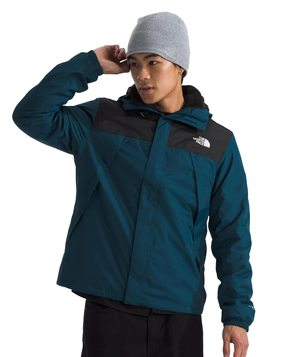 THE NORTH FACE Mens Antora Triclimate - PFAS Free Midnight Petrol/TNF Black Large