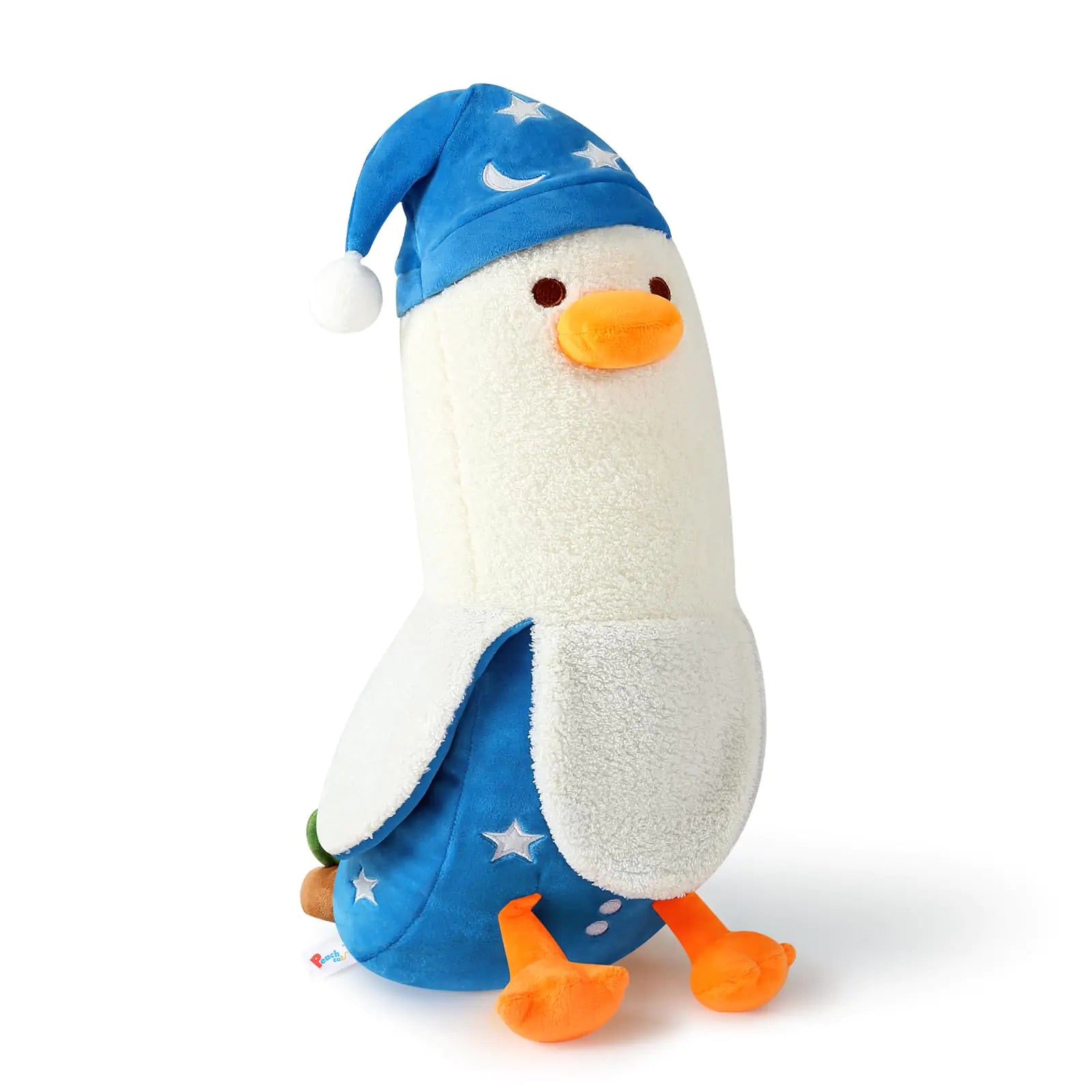 PEACH CAT Cute Long Banana Duck Plush Pillow Toy for Kids 19.7"