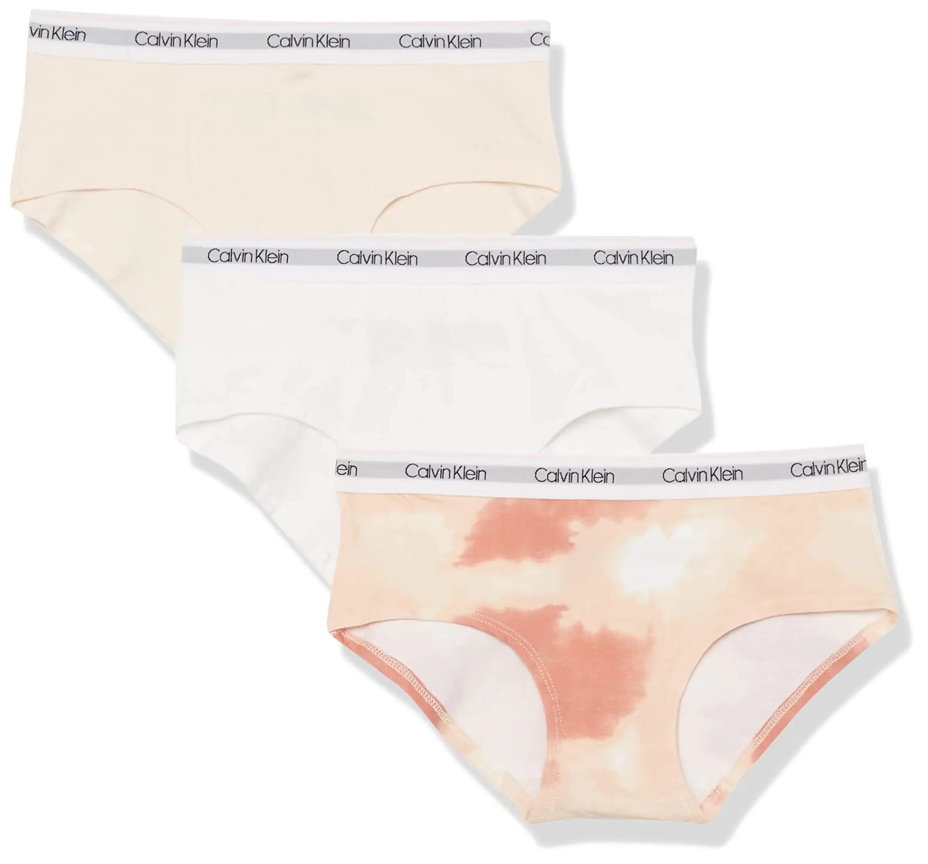 Calvin Klein Girls Modern Cotton Hipster Underwear 3-Pack Size Small S