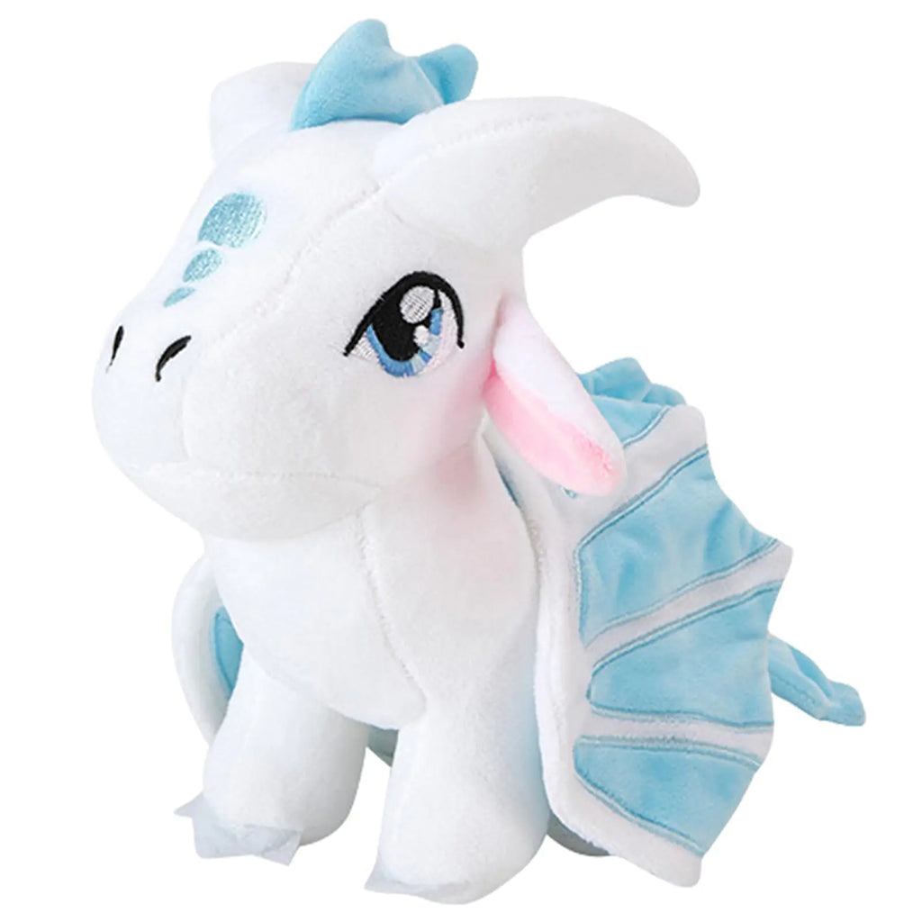 Soft Plush Wings Dragon Stuffed Animals Toy Pillow Doll 12" Pterosaur Flying White Dragon Plushie Toys Best Birthday Christmas Anniversary Fiesta Party Festival Gifts for Adults Kids Baby Boys Toys