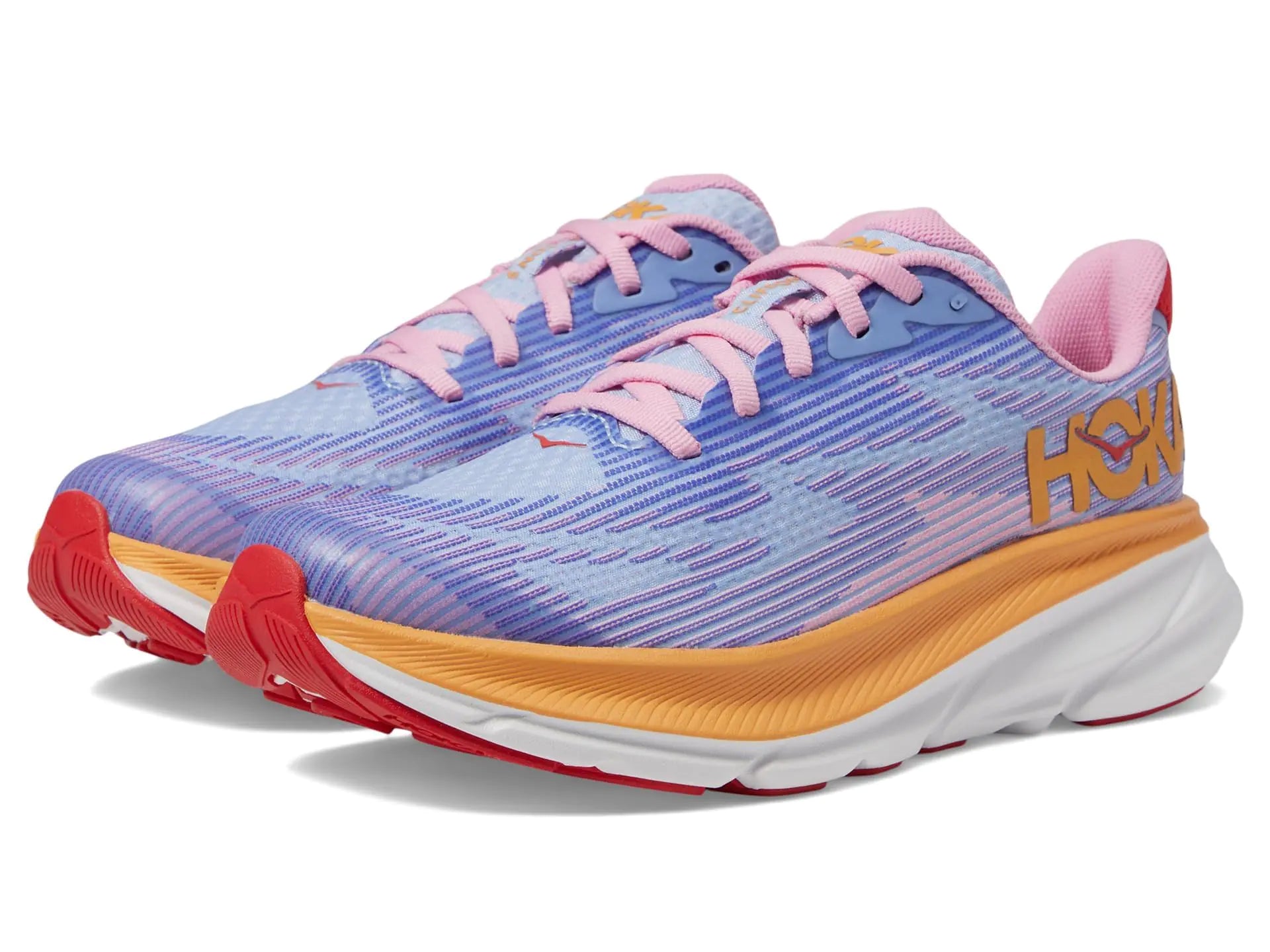 Hoka Clifton 9 (Big Kid) Sneaker Peony/Mirage 6 US Unisex