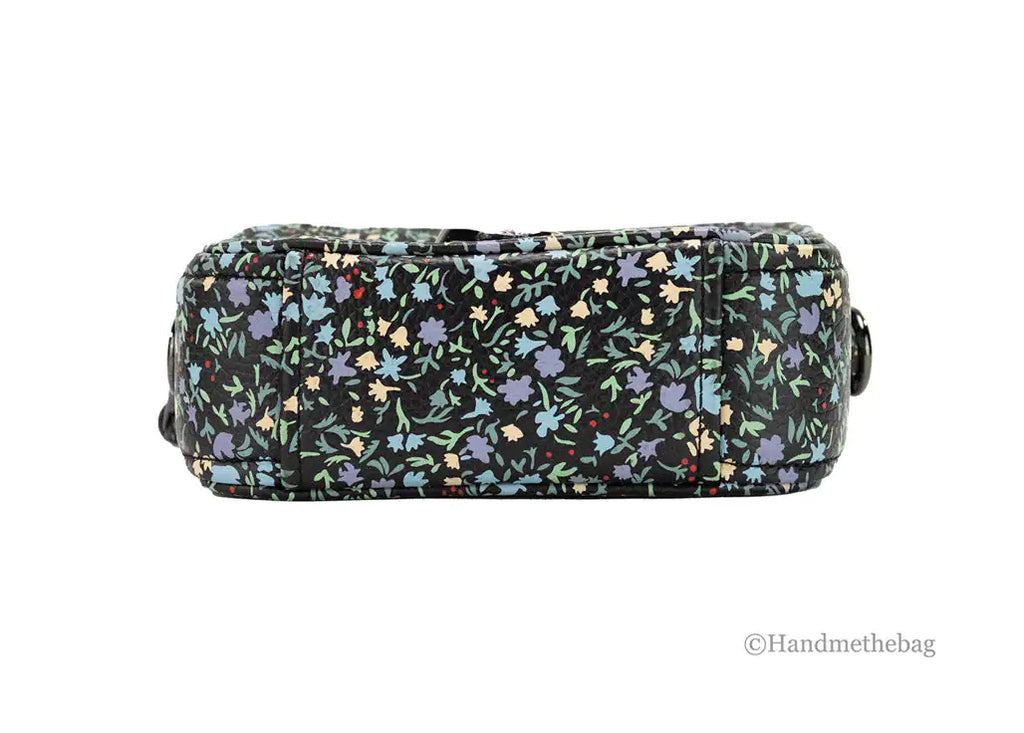 Marc Jacobs The Mini Floral Snapshot Leather Crossbody Bag