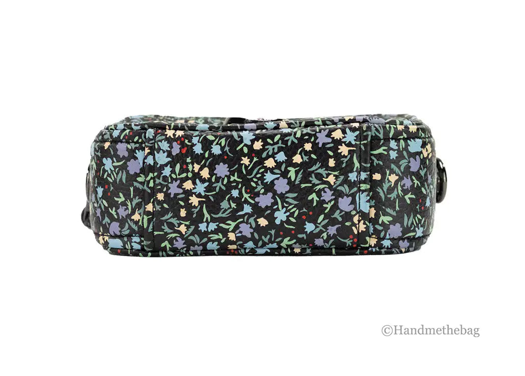 Marc Jacobs The Mini Floral Snapshot Leather Crossbody Bag