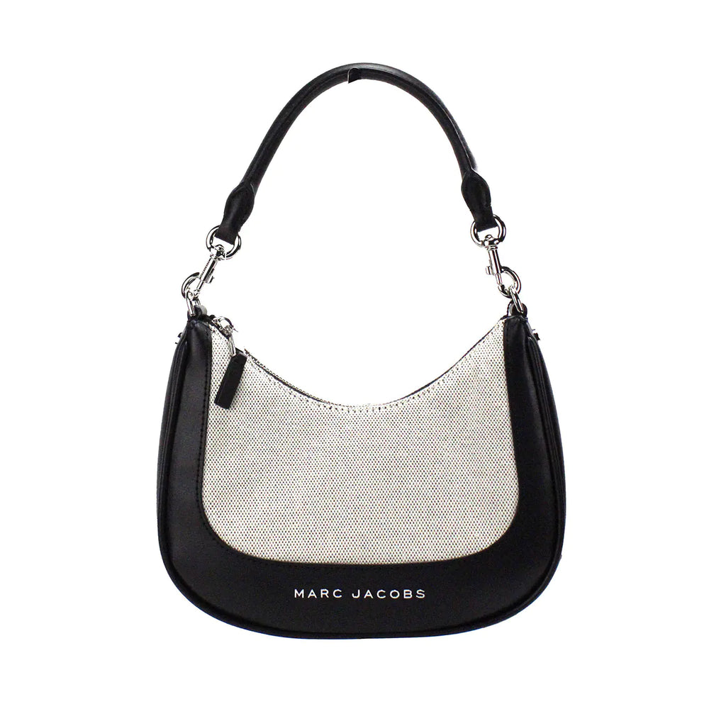 Marc Jacobs Terry Canvas Leather Hobo Shoulder Bag