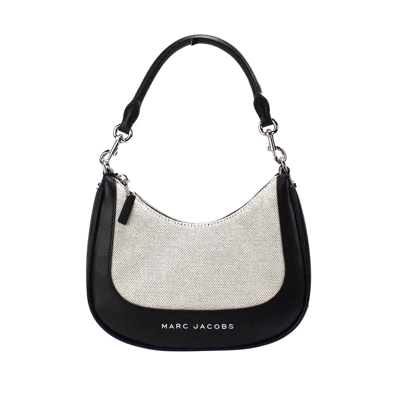 Marc Jacobs Terry Canvas Leather Hobo Shoulder Bag