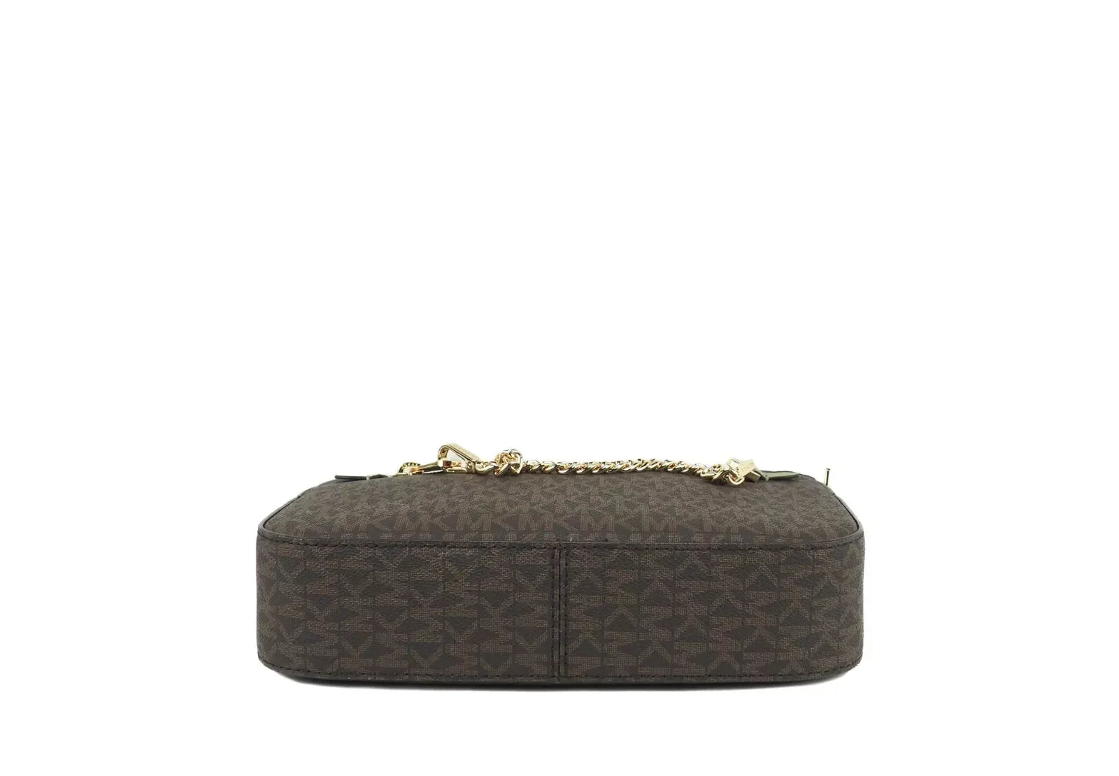 Michael Kors Jet Set EW Brown Sage Zip Chain Crossbody