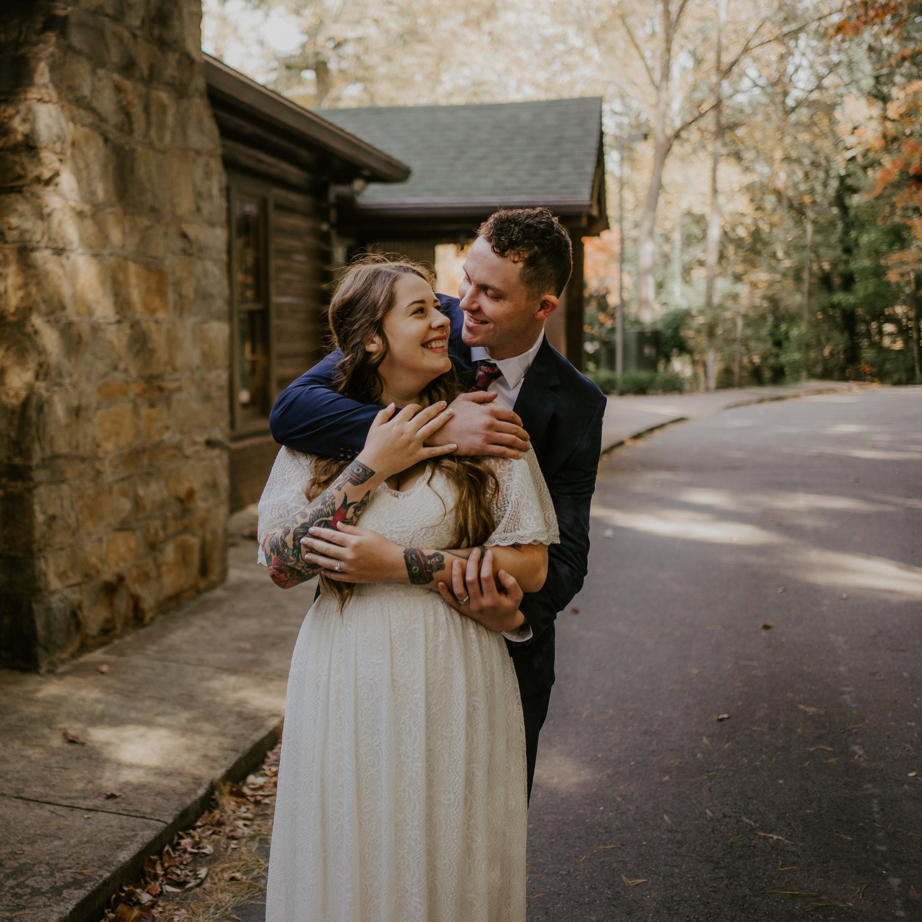 Butterfly Sleeves  Bohemian Ivory Wedding Dress #1232