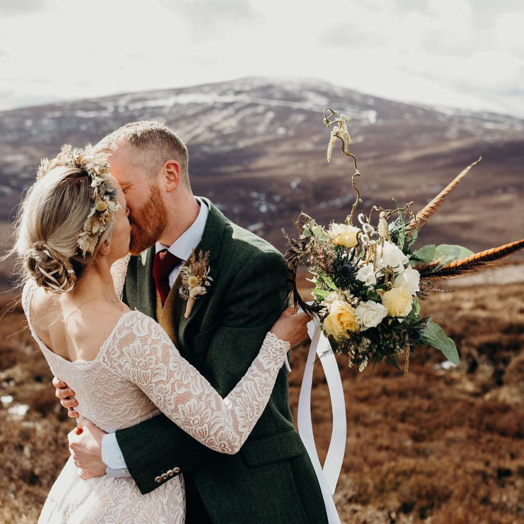 Ivory Blush Off Shoulder Wedding  Dress #1257
