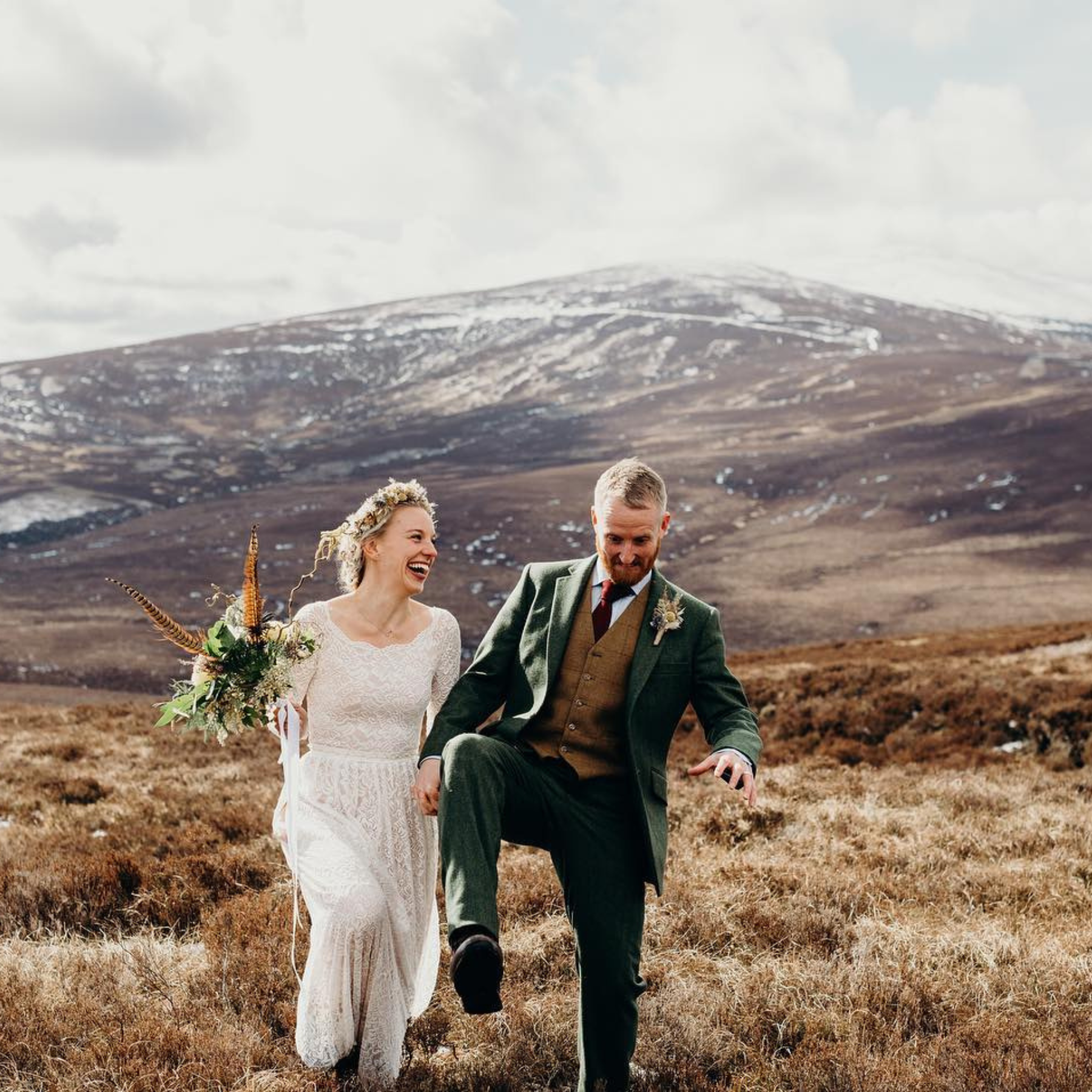 Ivory Blush Off Shoulder Wedding  Dress #1257