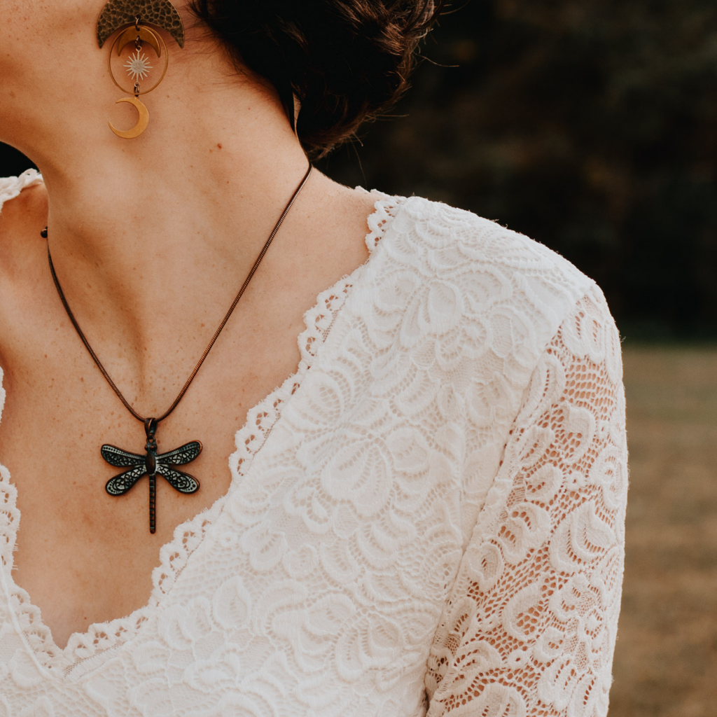 Wedding Dress Separates, Ivory Long Bell Sleeves Top & Maxi Train Lace Skirt