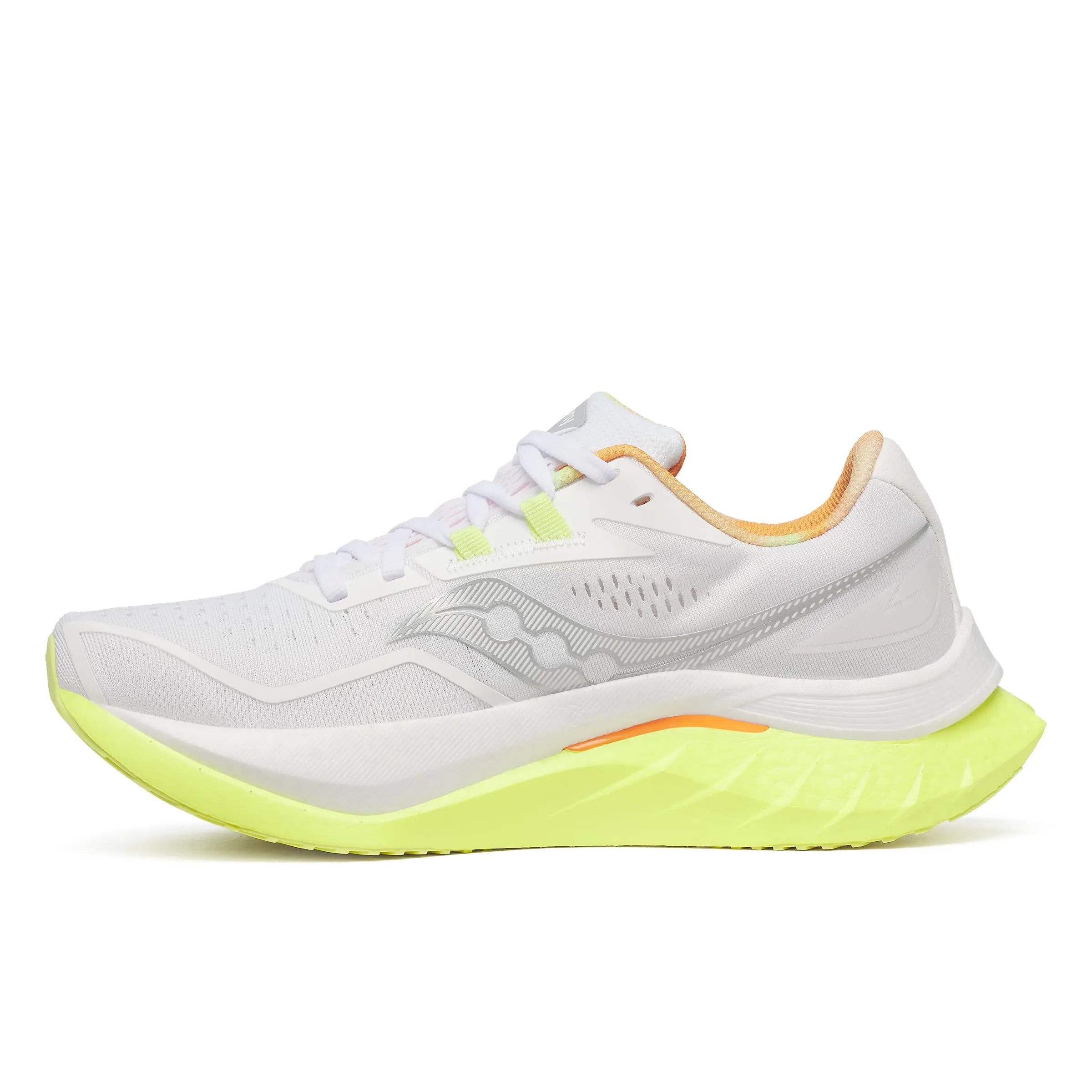 Saucony Womens Endorphin Speed 4 Sneaker White/Sunny 7