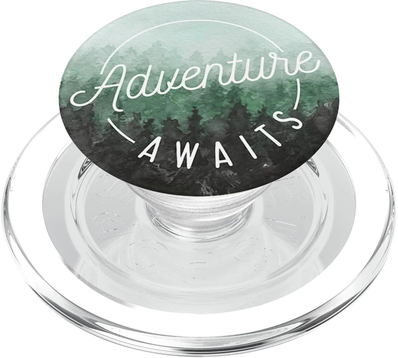 Adventure Awaits - Cute Outdoorsy Adventurer Gifts PopSockets PopGrip: Swappable Grip for Phones & Tablets PopSockets PopGrip for MagSafe
