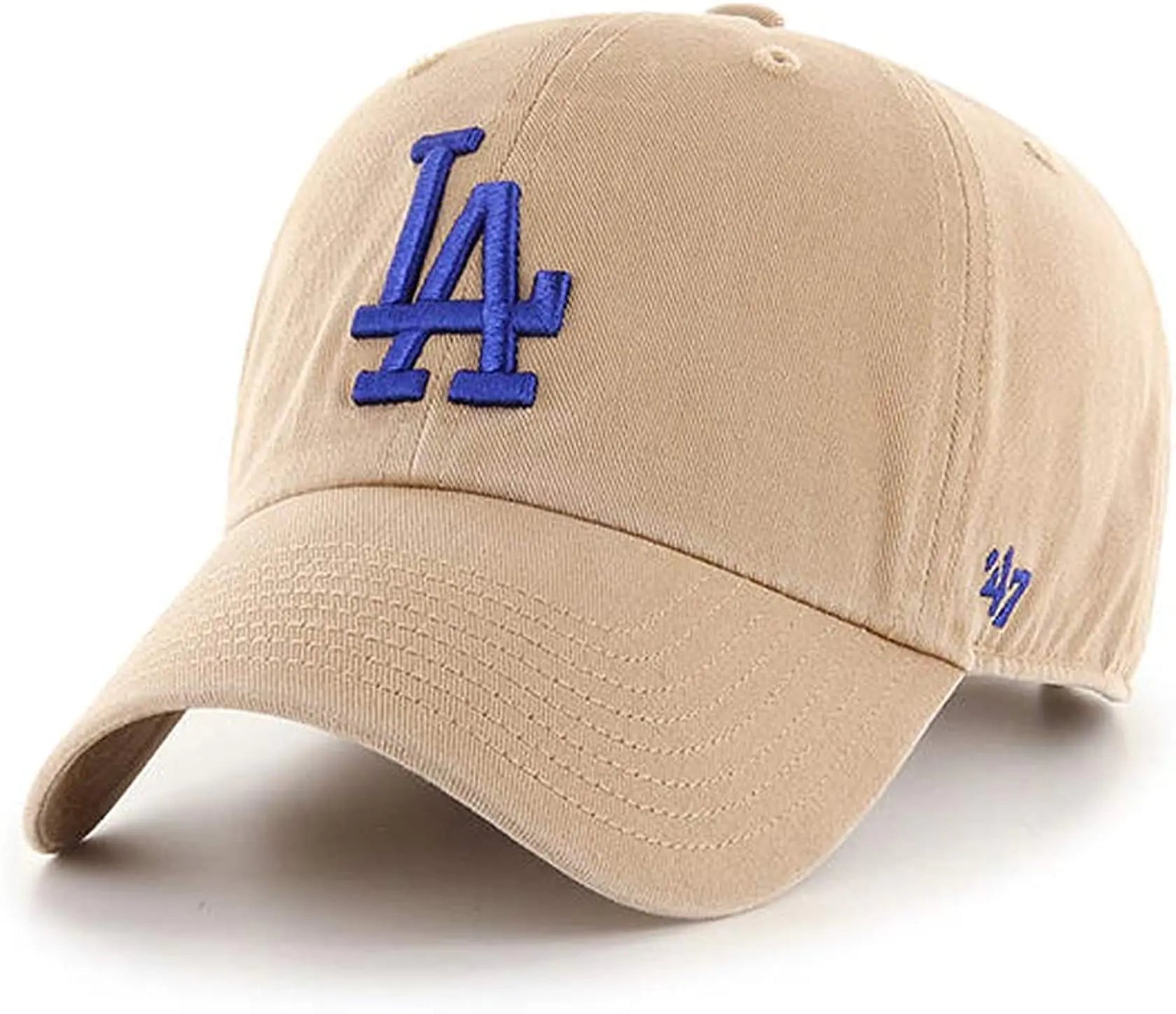 47 New York Yankees Adjustable Cap Clean Up MLB Los Angeles Dodgers Khaki One Size