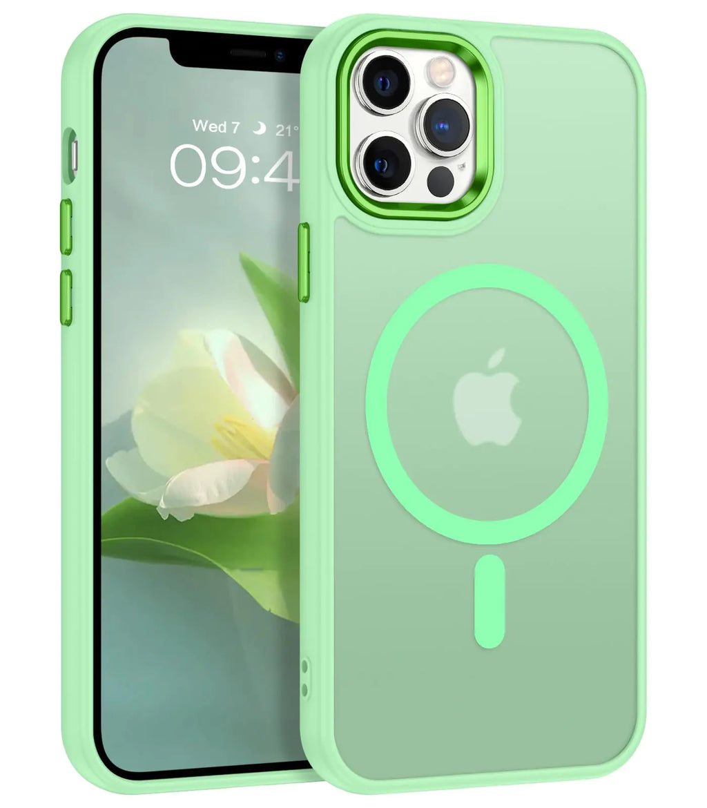 BENTOBEN for Magnetic iPhone 12 Case & iPhone 12 Pro Phone Case [Compatible with Magsafe] Slim Fit Matte Design Shockproof Bumper Protective Drop Protection Girls Women Boys Men Magnet Cover, Black