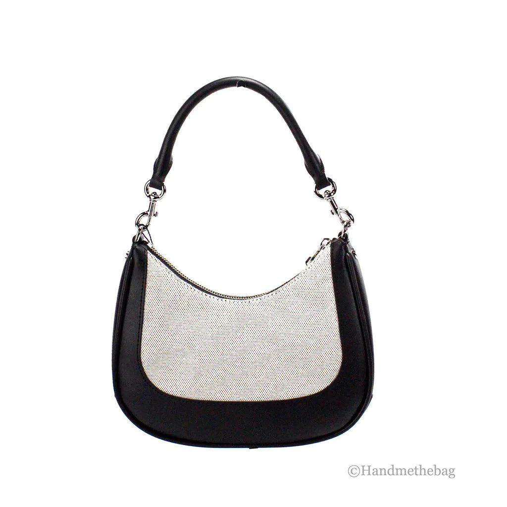 Marc Jacobs Terry Canvas Leather Hobo Shoulder Bag