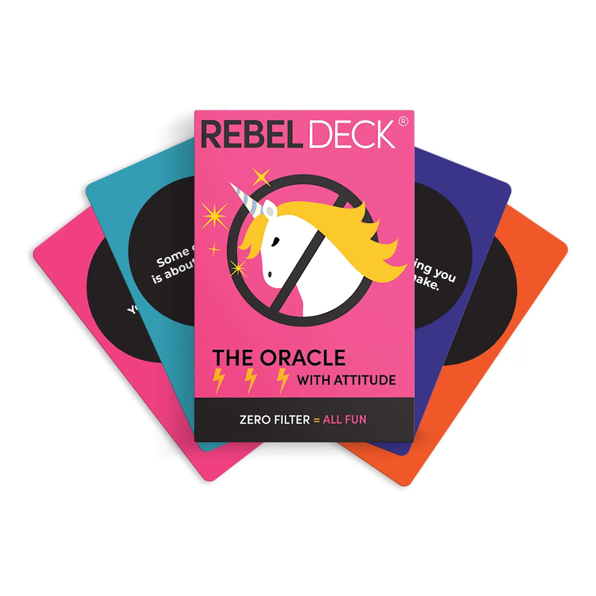 REBEL DECK The Oracle with Attitude Unfiltered Self Care Oracle Funny Oracle Deck 60 Cards