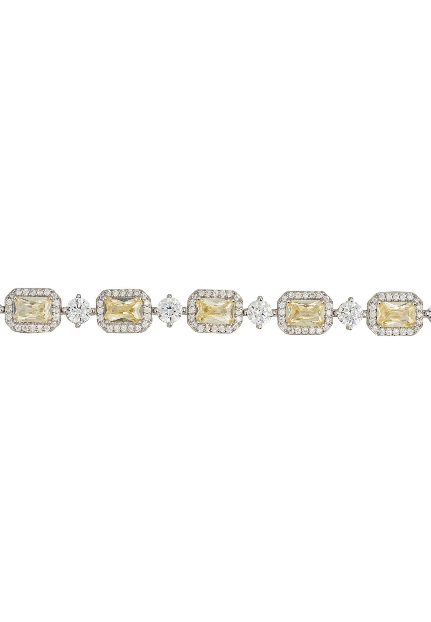 Elena Gemstone Bracelet Lemon Topaz Silver