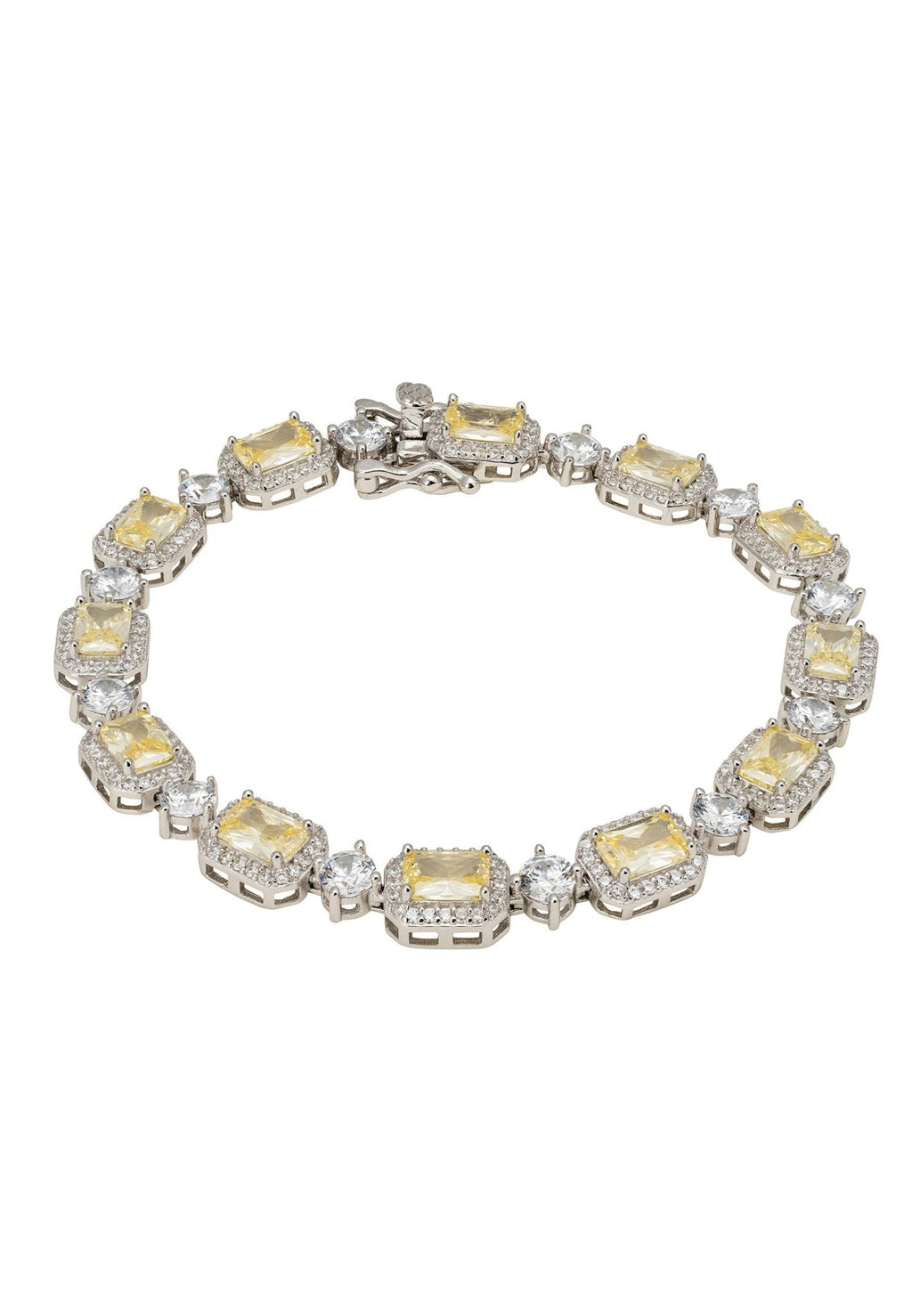 Elena Gemstone Bracelet Lemon Topaz Silver