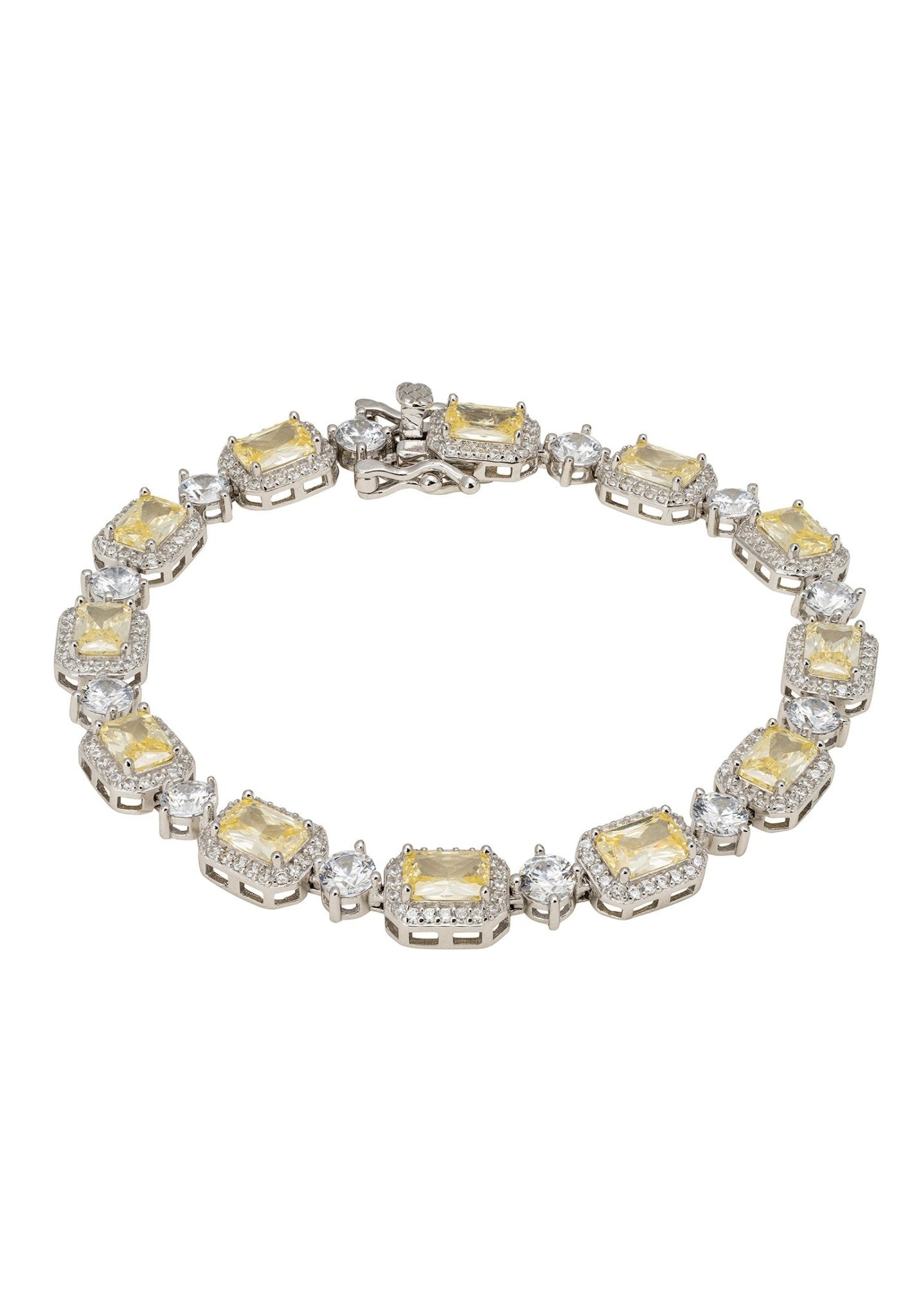 Elena Gemstone Bracelet Lemon Topaz Silver