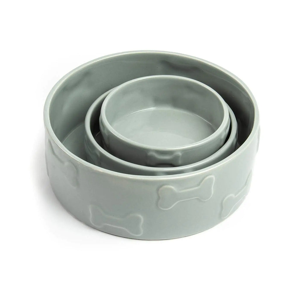 Park Life Designs Pet Bowl | Manor (Large Grey)
