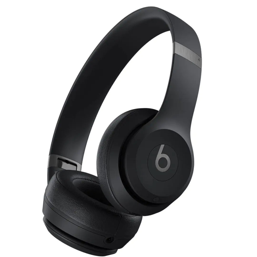 Beats Solo 4 - Wireless Bluetooth On-Ear Headphones Apple & Android Compatible Up to 50 Hours of Battery Life - Matte Black (Renewed)