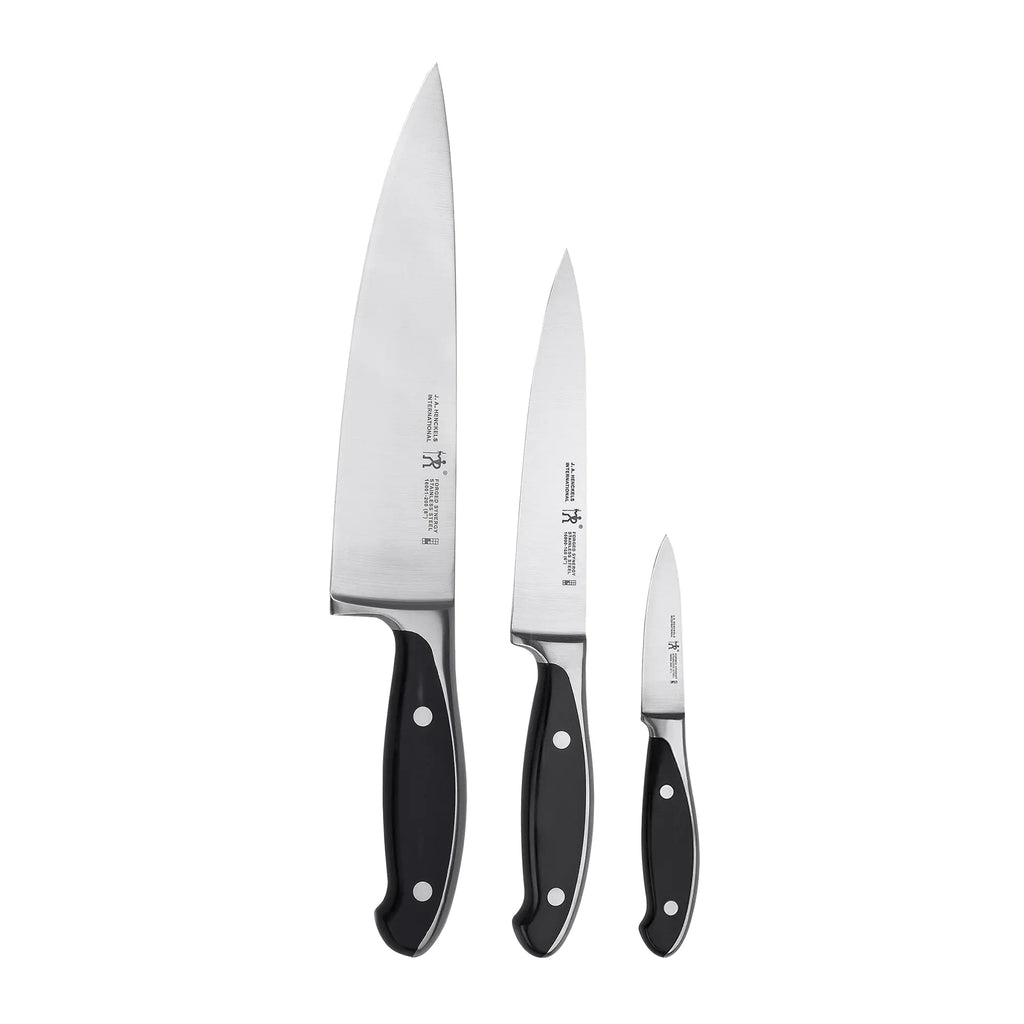HENCKELS Forged Synergy Razor-Sharp 3-pc Kitchen Knife Set Chef Knife Paring Knife Utility Knife German Engineered Informed by 100+ Years of Mastery