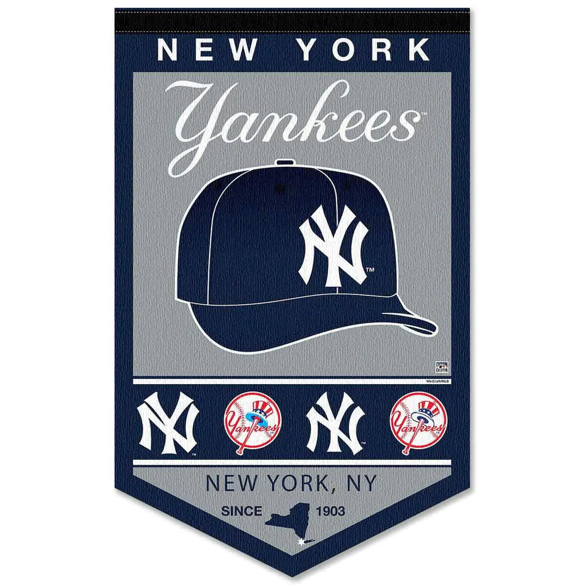 WinCraft NY Yankees Heritage History Banner Pennant