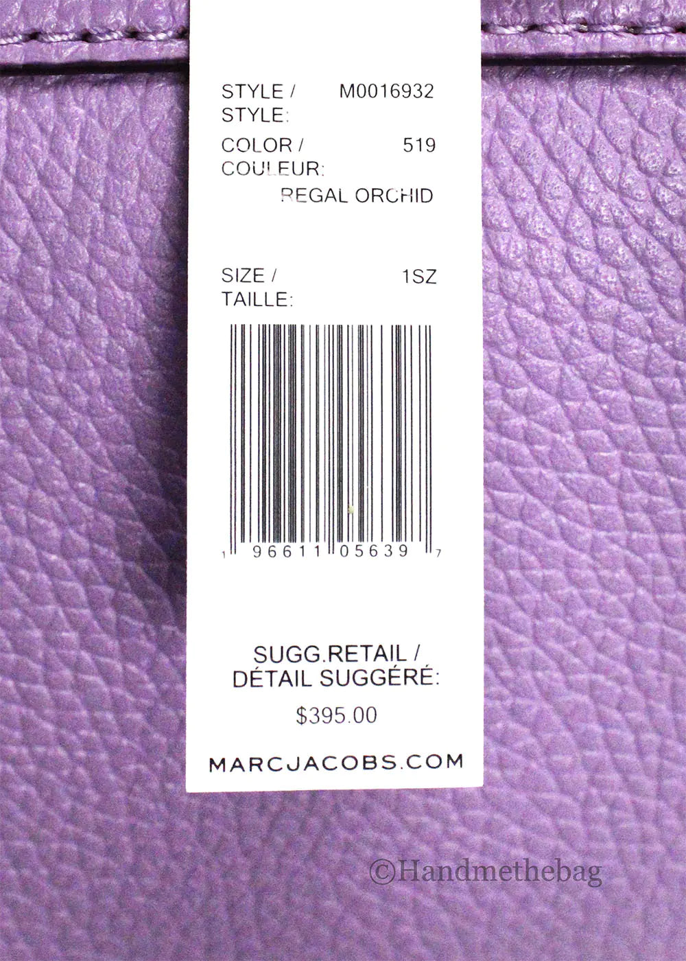 Marc Jacobs The Groove Mini Regal Orchid Messenger Bag