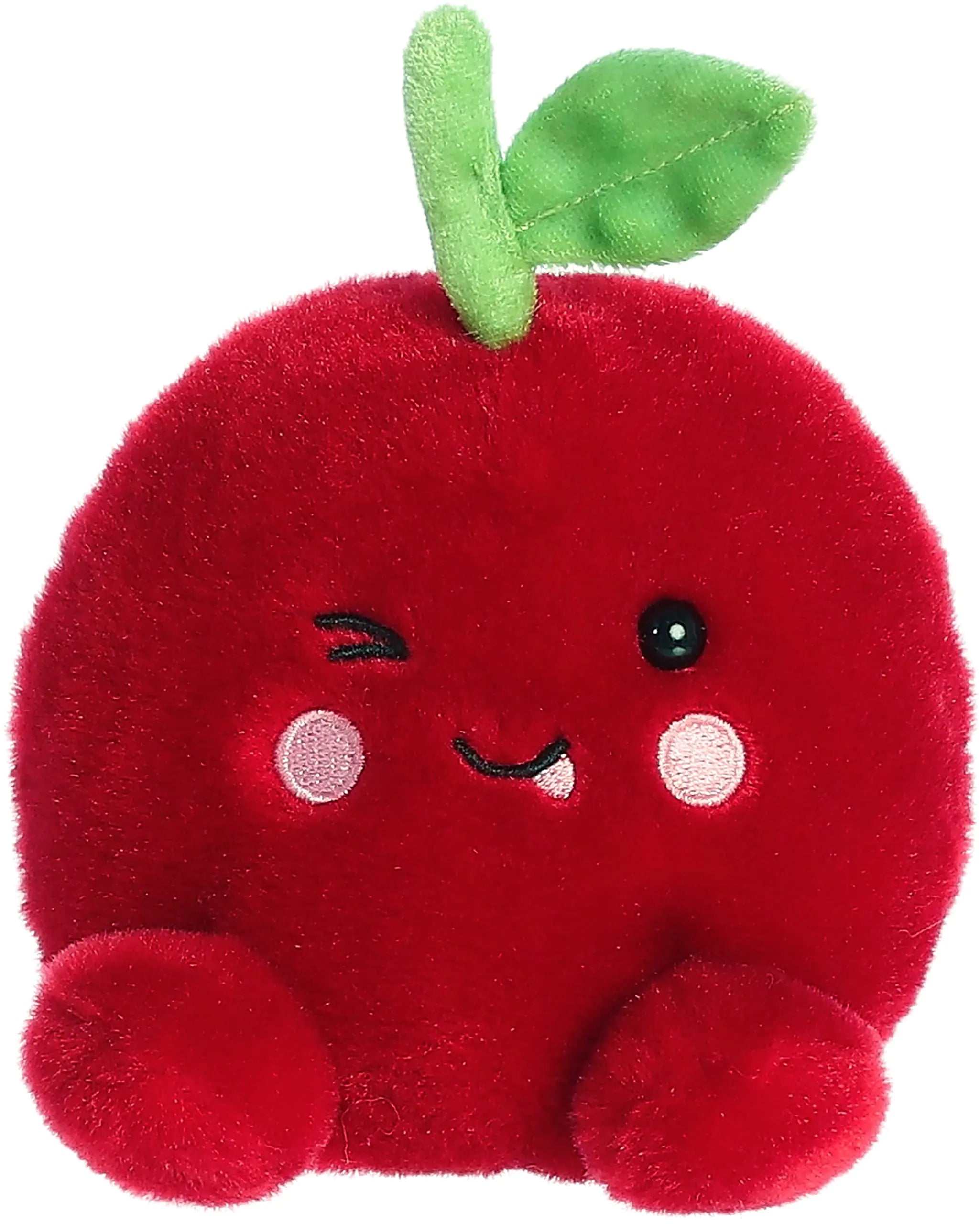 Aurora® Adorable Palm Pals™ Cordial Cherry™ Stuffed Animal - Pocket-Sized Play - Collectable Fun - Red 5 Inches