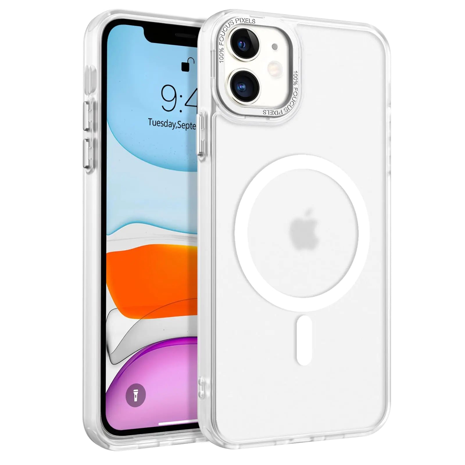 BENTOBEN Magnetic for iPhone 11 Case [Compatible with Magsafe] Translucent Matte Phone Case iPhone 11 Slim Shockproof Anti-Yellow Women Men Girls Boys Protective Cover Cases for iPhone 11 6.1" White