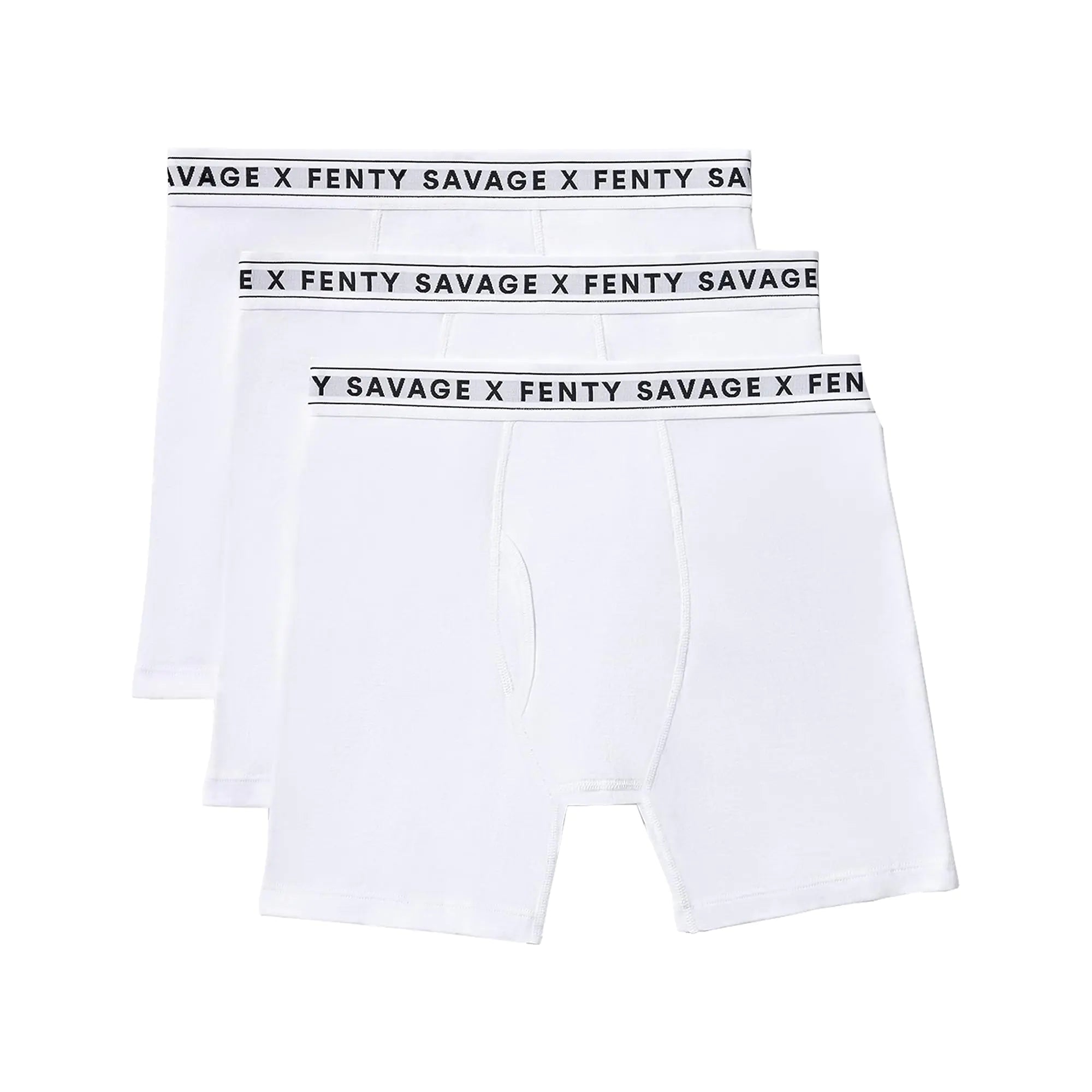 Savage X Classics Boxer Briefs 3-Pack of Mens Underwear Angel White