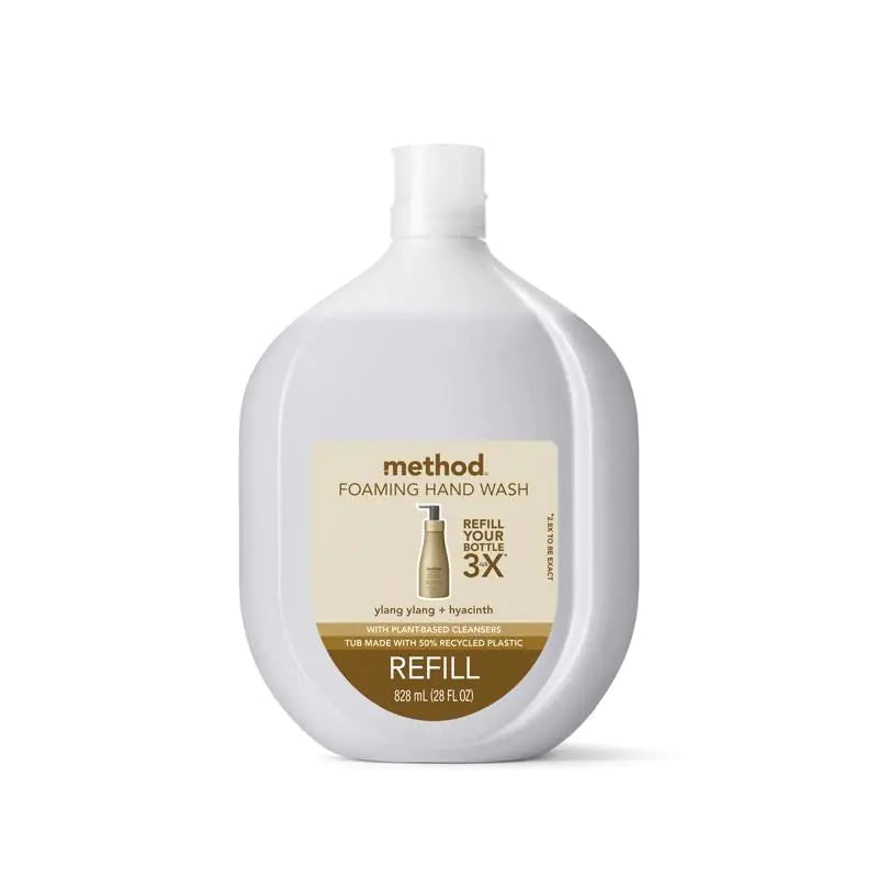 Method Foaming Hand Soap Refill Ylang Ylang + Hyacinth Biodegradable Formula 28 Fl Oz
