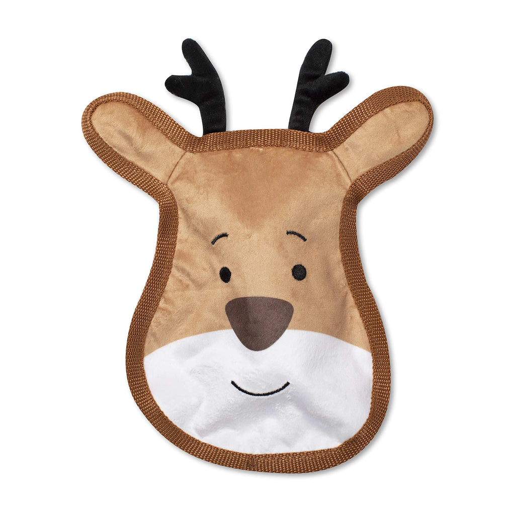 Fringe Studio Plush Dog Toy Reindeer Face (729027)