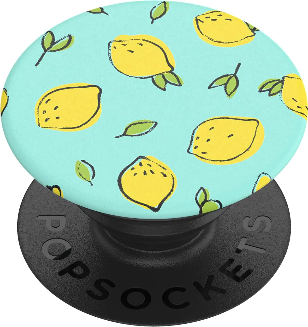 PopSockets Phone Grip with Expanding Kickstand, Fruit Pattern - Pink Lemonade