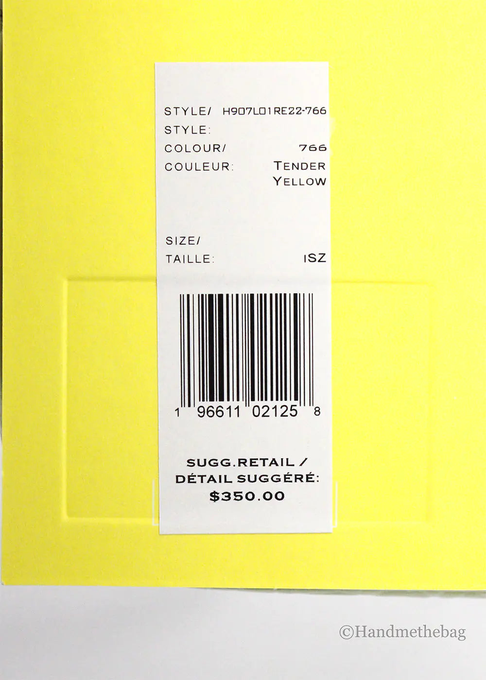 Marc Jacobs The Mini Shoulder Bag Yellow Embossed Crossbody