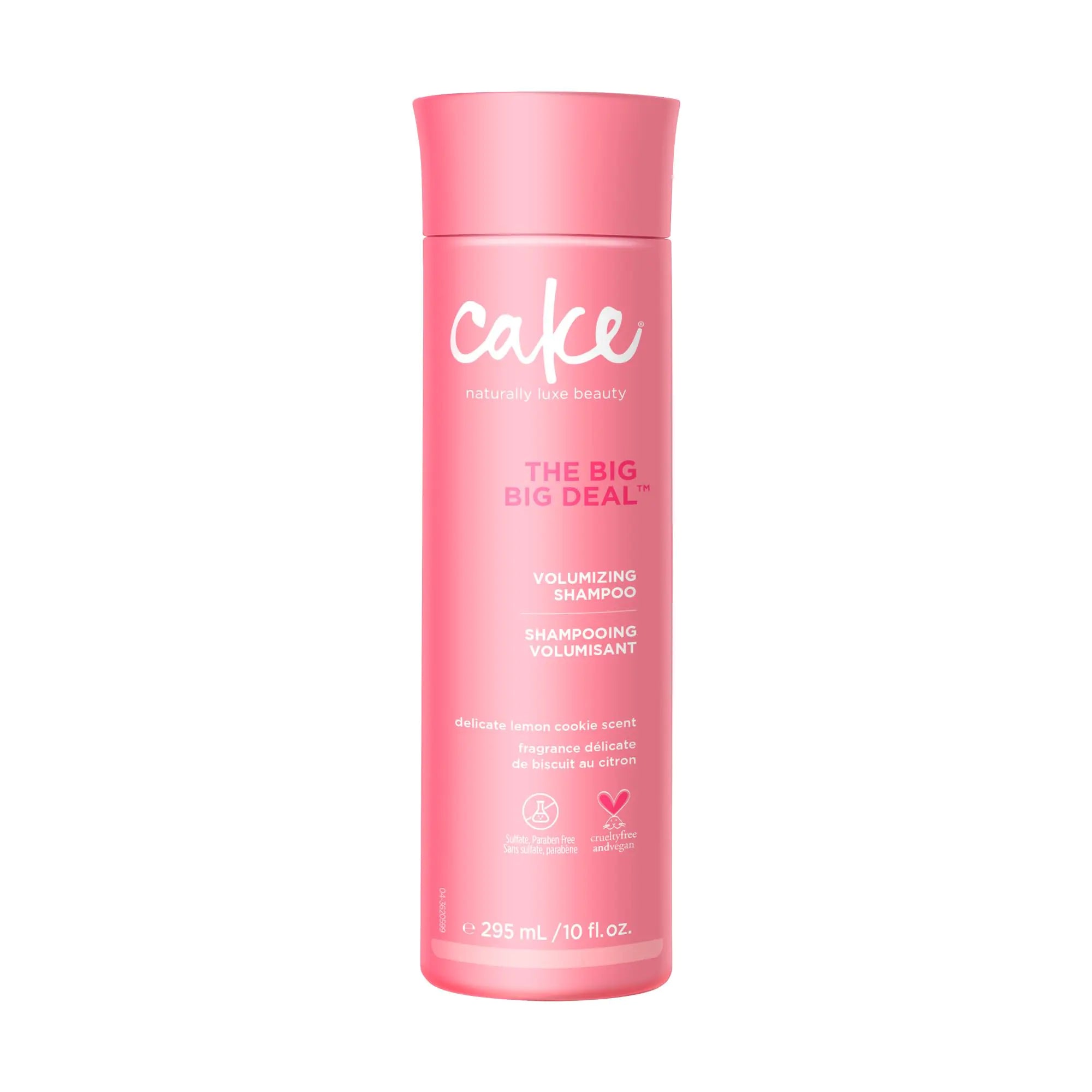 Cake Beauty Volumizing Shampoo The Big Big Deal– Body Boosting & Weightless Cleansing – With Aloe Vera Rice & Soy Protein – For All Hair Types – 10 Fl Oz / 295 ml