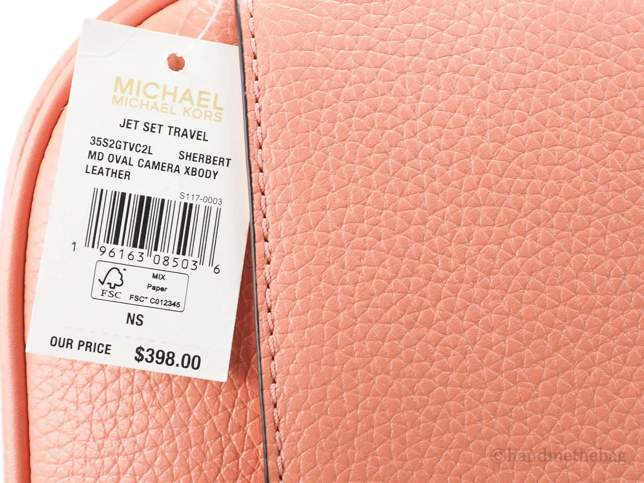 Michael Kors Jet Set Travel Sherbert Oval Camera Bag