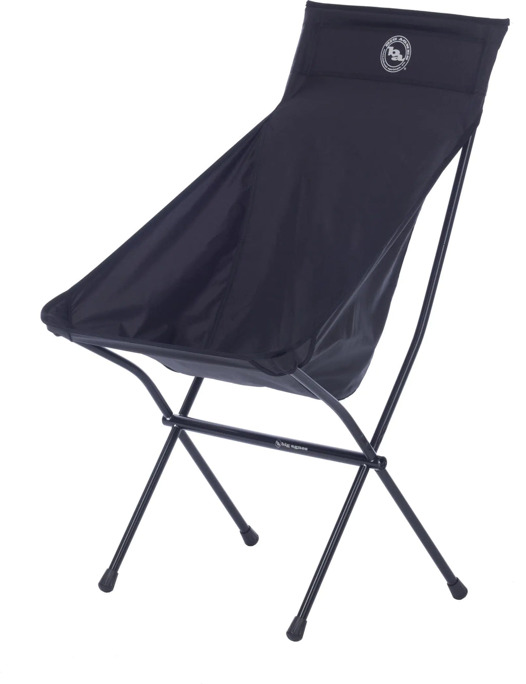 Big Agnes Big Six Camp Chair - High & Wide Camping Chair with Aircraft Aluminum Frame Black (2024)