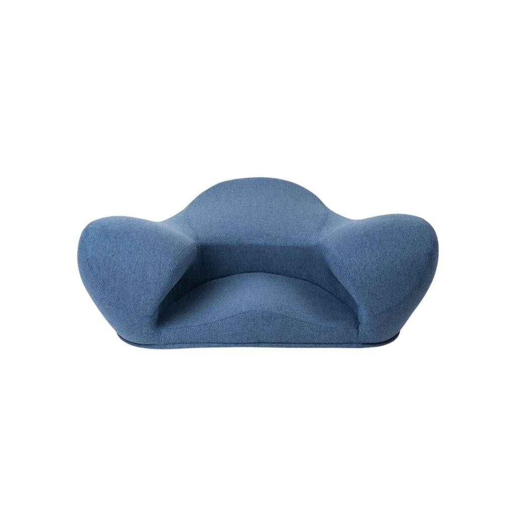 Alexia Meditation Seat "Ergonomically Correct for The Human Physiology Zen Yoga Ergonomic Chair Foam Cushion Home or Office (Fabric Blue Angel)
