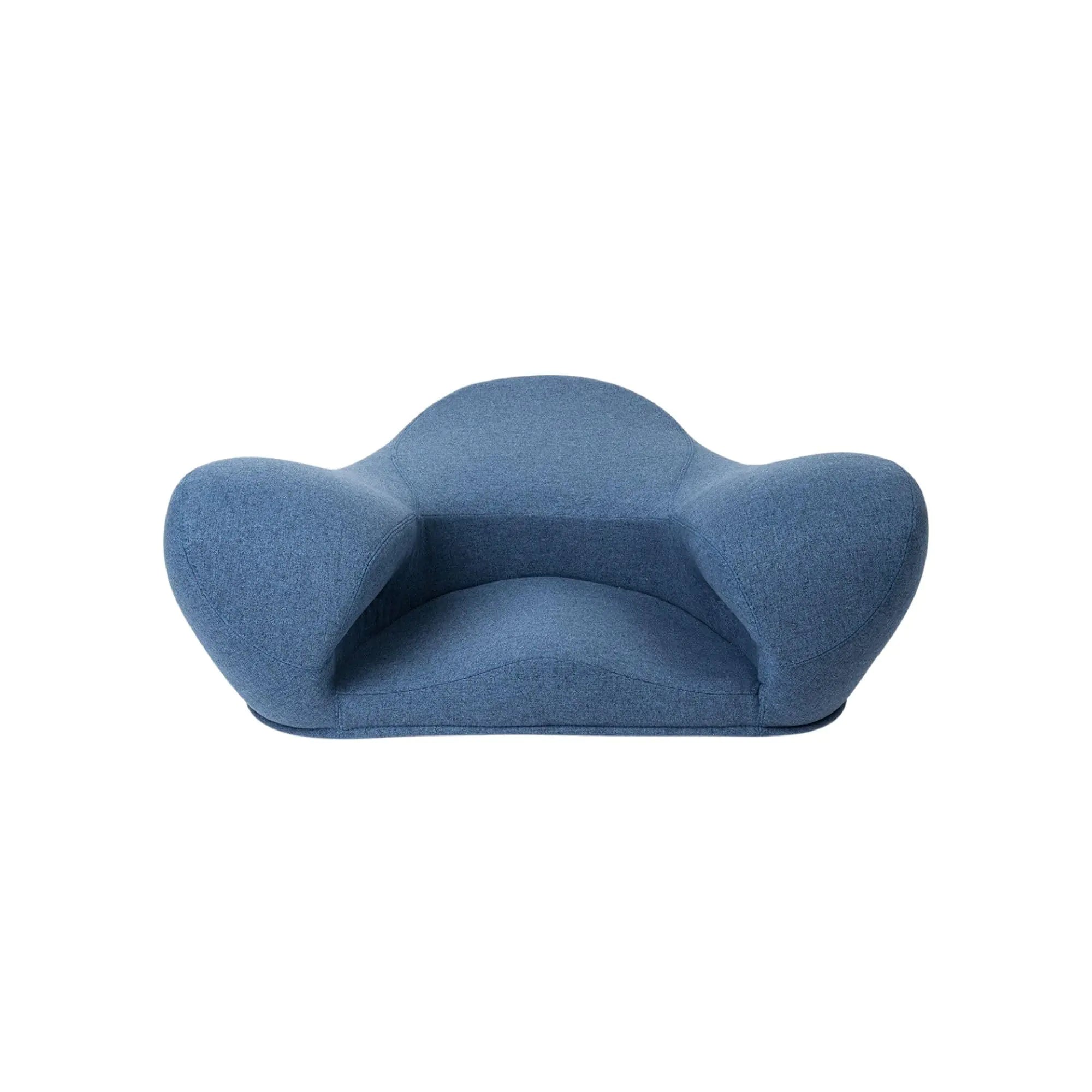 Alexia Meditation Seat "Ergonomically Correct for The Human Physiology Zen Yoga Ergonomic Chair Foam Cushion Home or Office (Fabric Blue Angel)