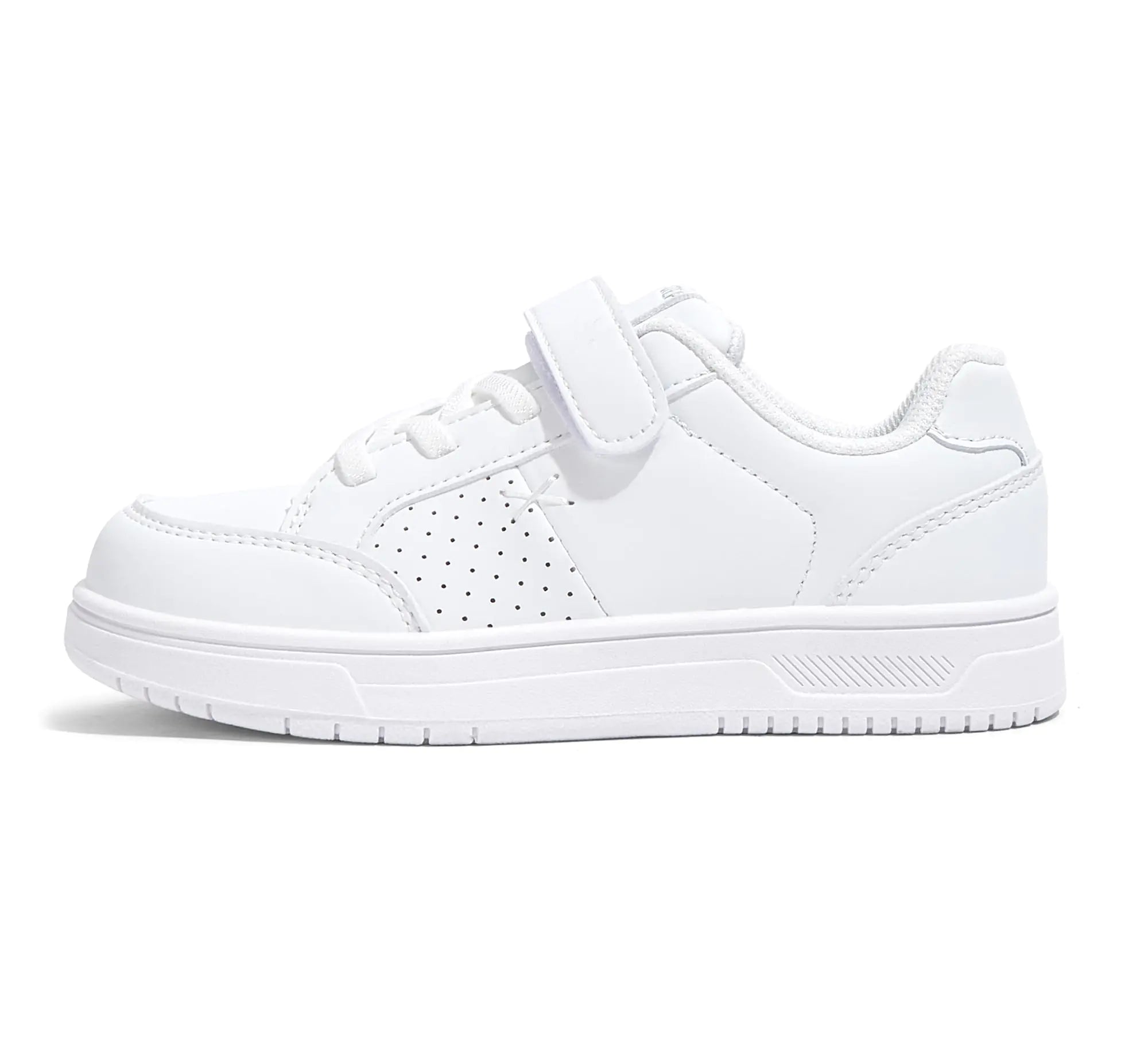 LUCKY STEP Kids Glitter Walking Shoes Shiny Sparkly Sequins Fashion Sneakers Hook and Loop Athletic Unisex-Child Casual Running for Children/Boys/Girls(White PULittle Kid 12)